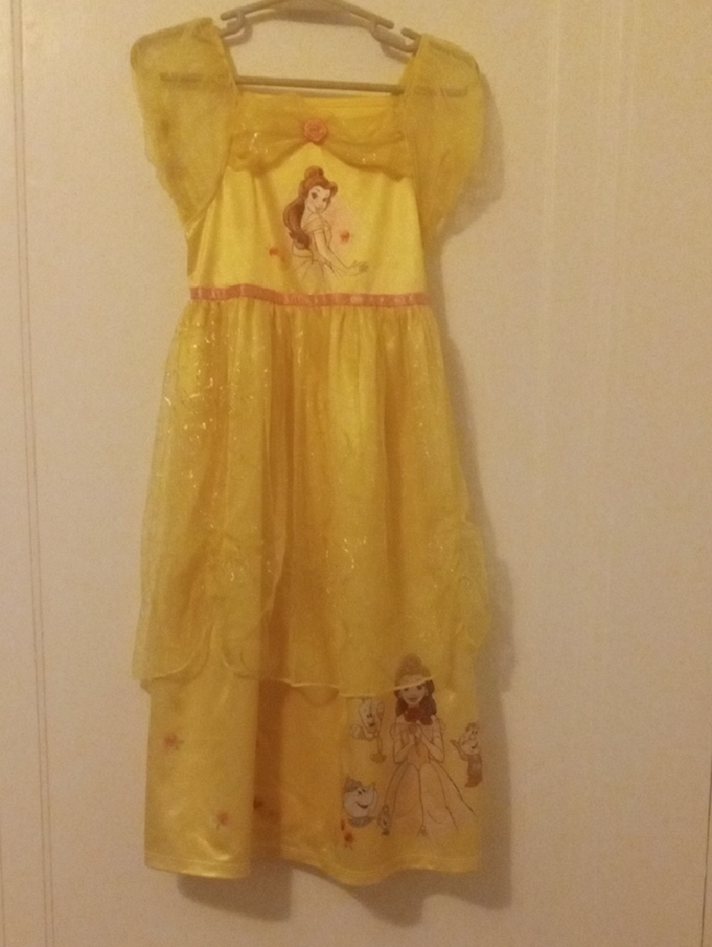 Yellow Princess Belle girls Dress, 5